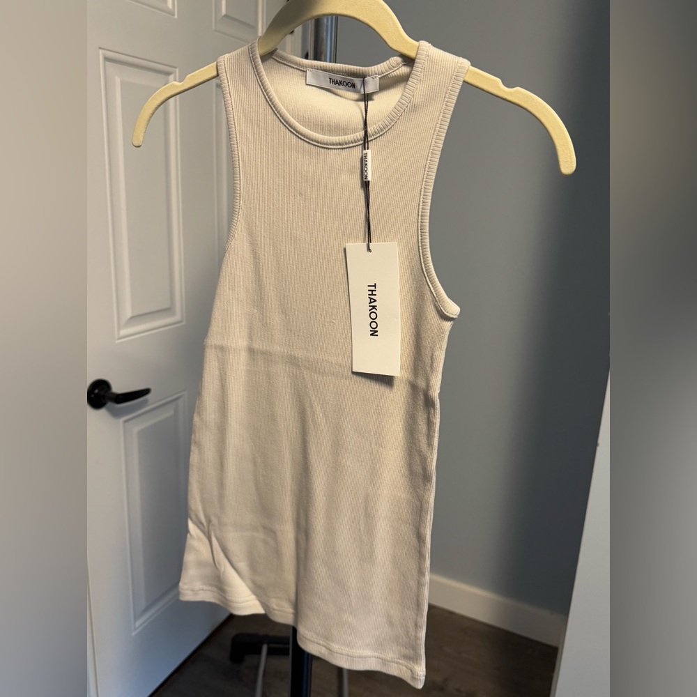 Thakoon Crewneck Tank NWT Stone Gray Sz S